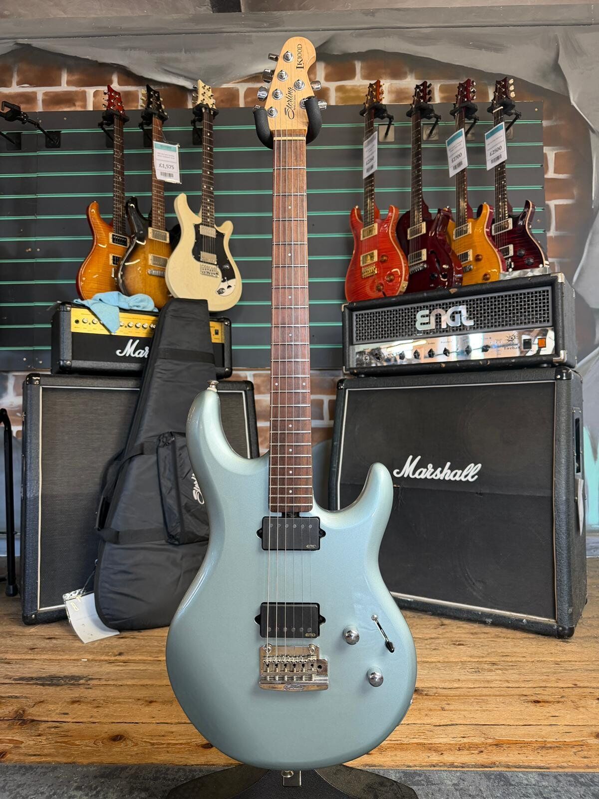 Sterling By MusicMan Sterling by Music Man LK100D Luke Blue Electric Guitar w/ Upgraded Pickups   blue - Refurbished