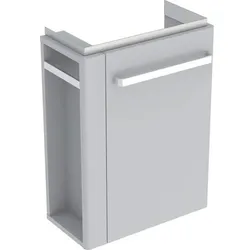 Geberit Renova Compact Unterschrank für Handwaschbecken, Handtuchhalter links, 44,8x60,4x25,2cm, hellgrau, 862251000