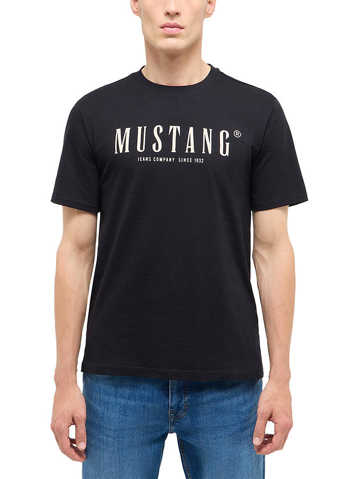 Mustang Shirt "Austin" in Schwarz - XXL