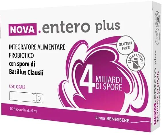 Nova argentia Nova Entero 4 Miliardi Integratore Probiotico 10 Flaconcini