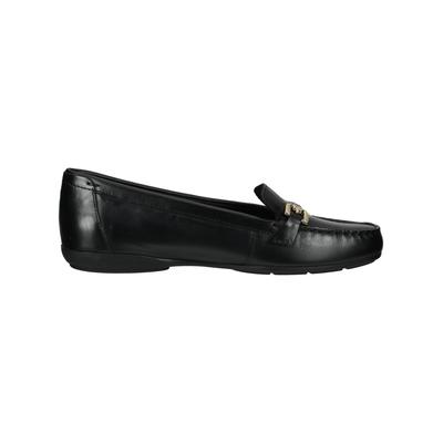 Mokassin GEOX "Geox Mokassin Glattleder", Damen, Gr. 36, schwarz, Glattleder, Schuhe Mokassin