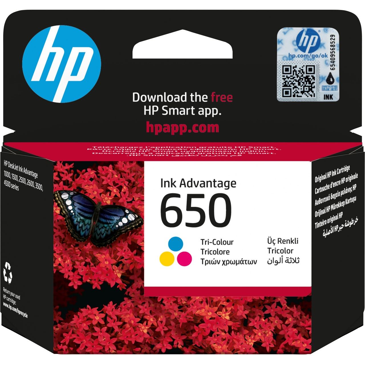 HP Tinte 650 CZ102AE farbig