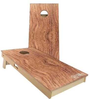 Skip's Garage African Rosewood Outdoor Cornhole Board Set