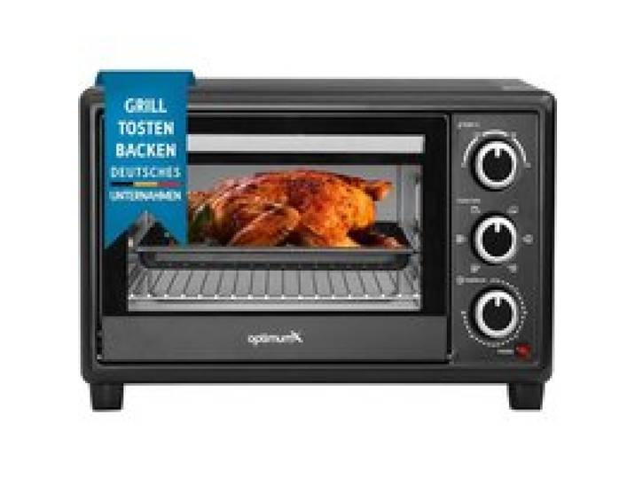 Mini four électrique - OPTIMUMX - 20 L - 1380 W - Minuteur 60 min - Circulation dair