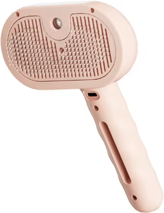 Inspire Picks Steam Pet Grooming Brush Soft Spray Massage Comb For Cats & Dogs pink
