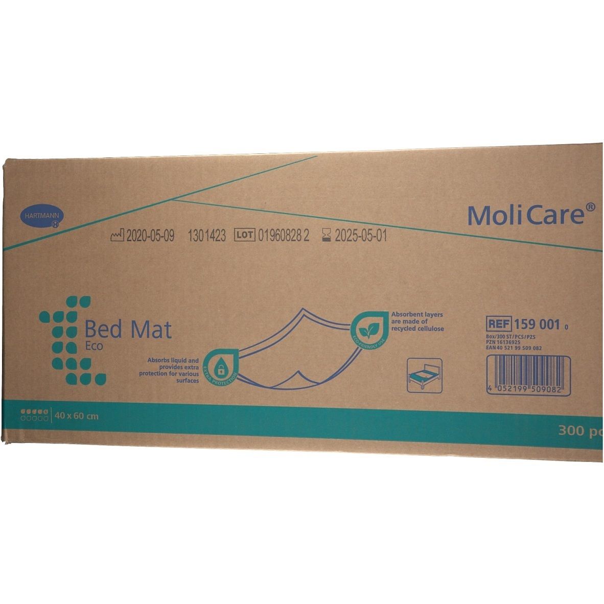 Molicare Bed Mat Eco 5 Tropfen 40x60 cm 300 St Unterlagen