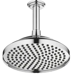 Dornbracht MADISON Regenbrause mit Deckenanbindung, Chrom, 200 mm Durchmesser, max. Durchfluss 14 l/min, Deckenabstand 185 mm
