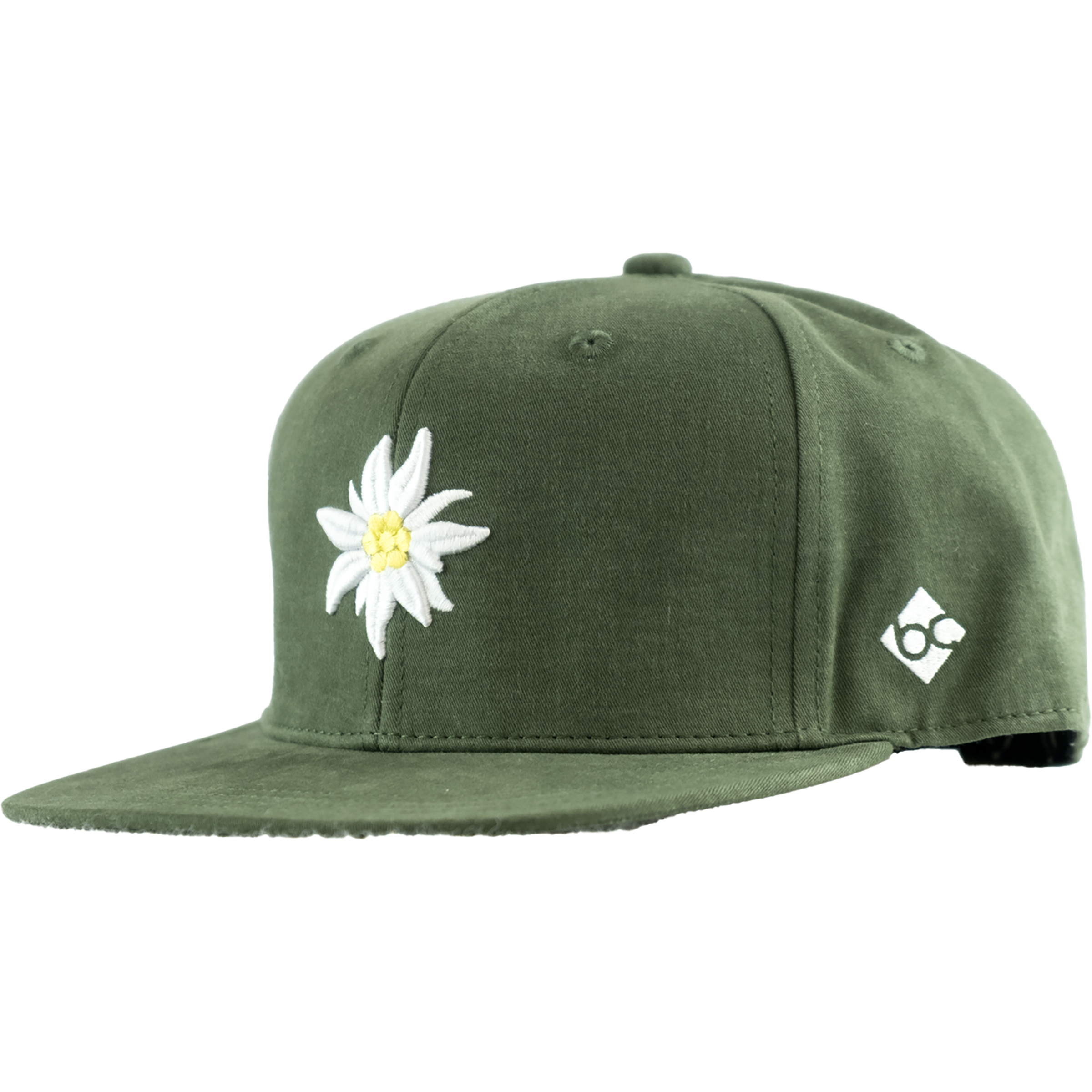 Bavarian Caps Edelweiß: Core Collection Snapback Cap Basecaps gruen Lifestyle