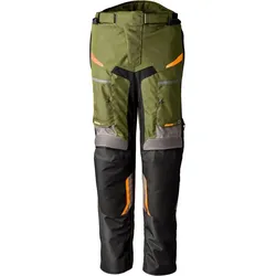 RST Maverick Evo, Textilhose wasserdicht - Dunkelgrün/Grau/Schwarz/Orange - XL