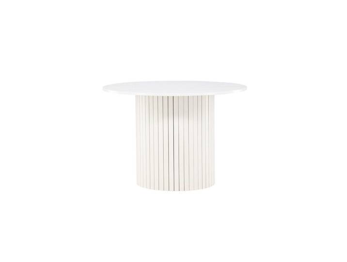 Furnlux Esstisch Haron Weiß 110x110x75 cm, 110x75x110 cm, Esszimmer, Esstische