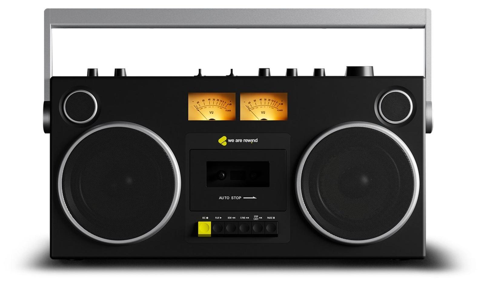 WE ARE REWIND GB-001 Curtis, 104 W, 40 - 20000 Hz, 3.5mm / Bluetooth, Schwarz, 15 h, 6,81 kg