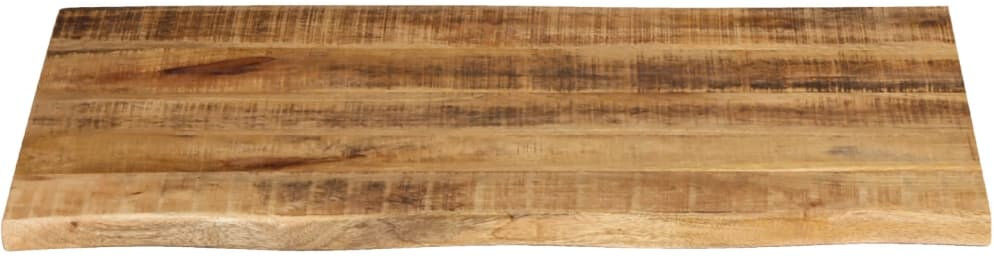 Alpen Home Table Top Solid Wood Rough Mango Natural 2.5cm H x 70cm W x 60cm D