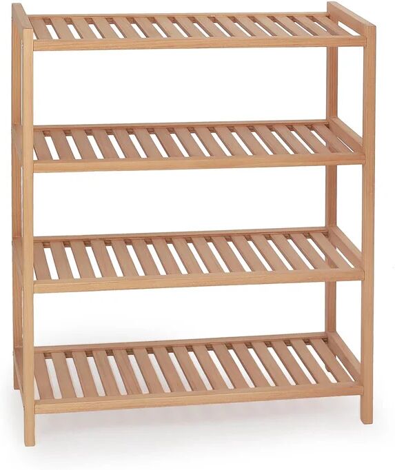 garneroarredamenti Scarpiera 53x65h cm 4 ripiani moderna legno naturale Zurigo