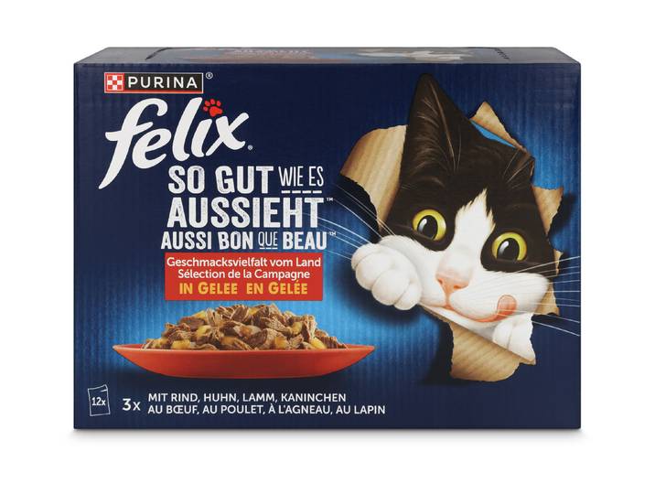 Felix so gut wie Katzenfutter in Gelee Fleisch 12x85g