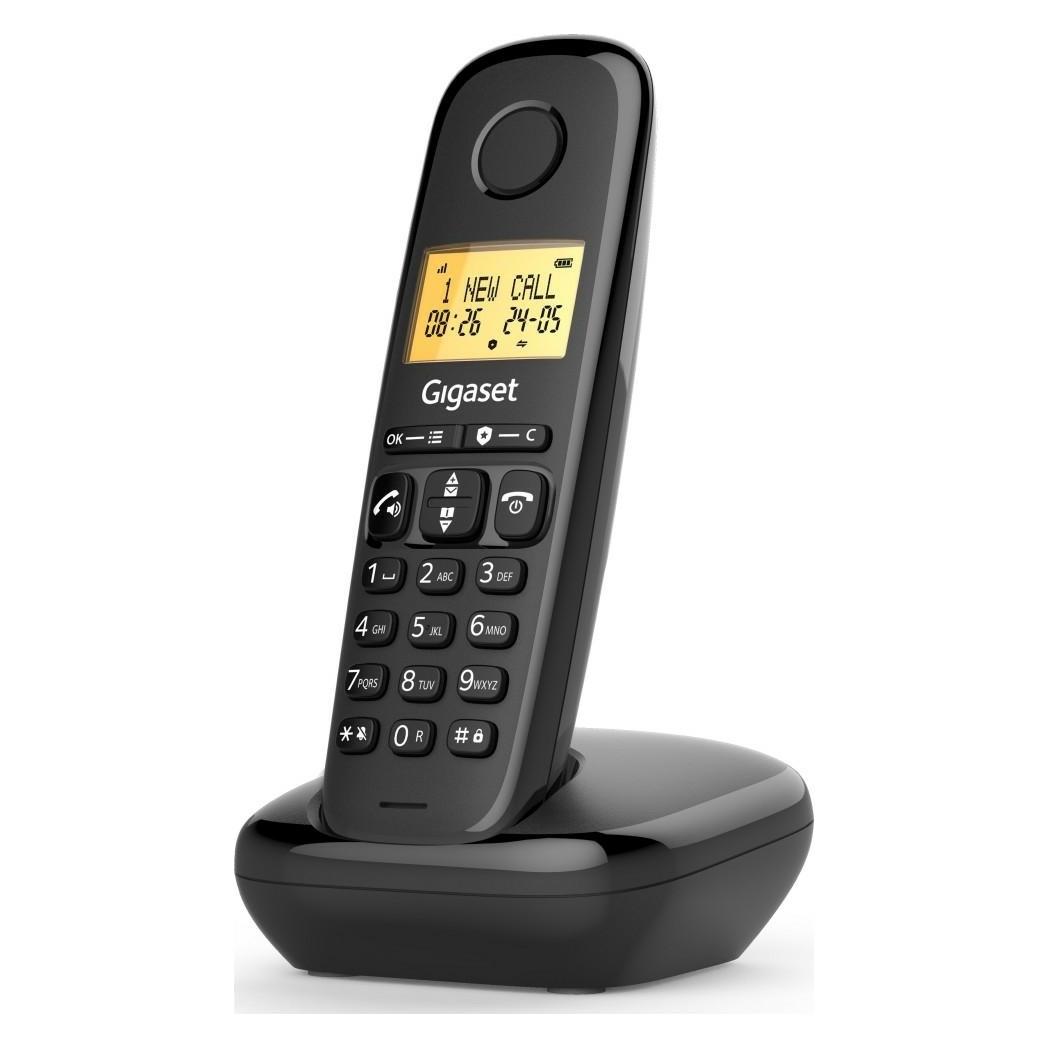Gigaset Telefon DECT analog Basic 100 czarny (Gigaset Basic 100)