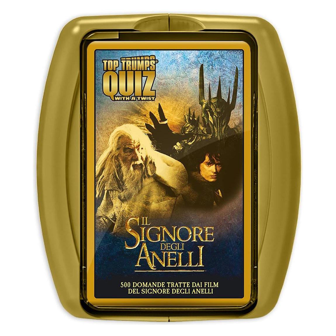 Winning Moves WM00384-ITA-6 - TOP TRUMPS QUIZ - IL SIGNORE DEGLI ANELLI (Italienisch) (62662)