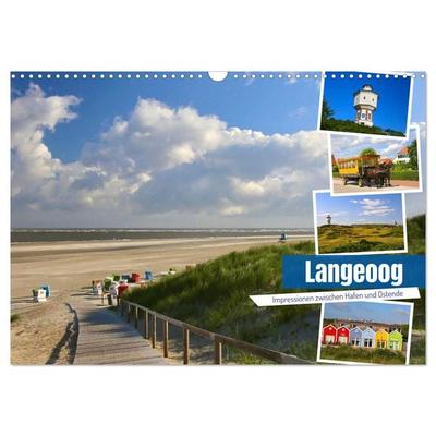 Langeoog 2026. Impressionen zwischen Hafen und Ostende (Wandkalender 2026 DIN A3 quer), CALVENDO Monatskalender