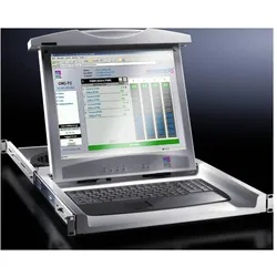 Rittal Monitor/Keyboard Unit - LCD-Monitor - 43.2 cm (17"), Serverschrank Zubehör, Grau