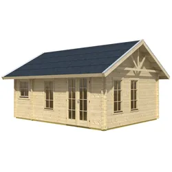 Skan Holz 45 mm Blockbohlenhaus Bern 2-Basisdach