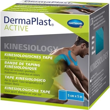 Dermaplast Active Kinesiology Tape 5 cmx5 m blau 1 St Verband