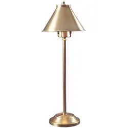 Tischlampe LED Beistelllampe Messing Stahl Schlafzimmerleuchte H 59 cm