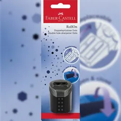 Faber Castell Doppelspitzdose konisch RollOn Dots BK