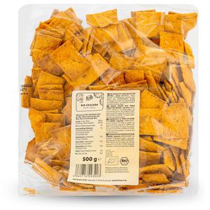 KoRo Cracker Gebäck auf Weizenmehlbasis, BIO, mit Pizza-Geschmack, 500 g