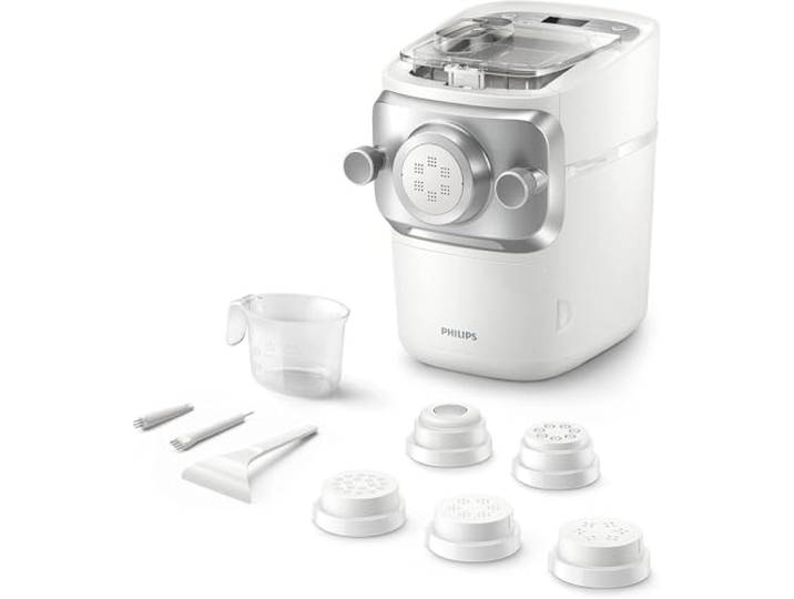 Philips PastaMaker 7000 Serie, Weiß, 8 Pastasorten Vollautomatische Nudelmaschine, ProExtrude-Technologie, 8 Pastasorten, bis zu 8 Portionen (HR2660/00)