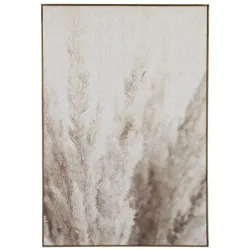 Chic Antique Wandbild mit Weizenmotiv, L53 x H77 cm, creme