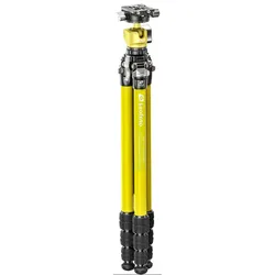 Leofoto LY-224C Mr. Y + LH-25 R Kugelkopf gelb
