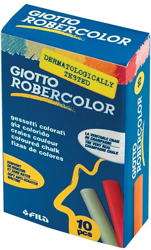 Boite 10 craies Giotto Robercolor Assortiment