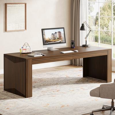 Bluebell 79 Inch Extra Long Desk, Two Person Desk Double Desk for Home Office