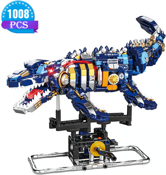 Silver Stone Store Mechanical Shark Toy Kit With Lights, Interactive STEM Model For Kids & Collectors crocodile 2