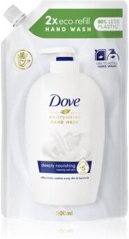 Dove Moisturizing Hand Wash Deeply Nourishing sabonete líquido recarga 500 ml. Moisturizing Hand Wash Deeply Nourishing