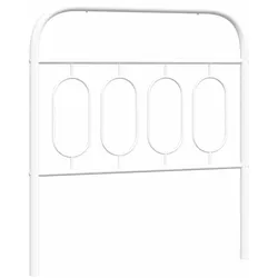 vidaXL Ersatz-Kopfteil Metall Weiß 80 cm