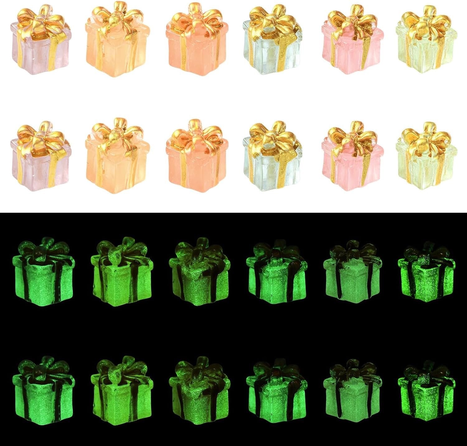36 stuks Miniatuur Hars Lichtgevende Figuurtjes in 6 Stijlen voor DIY Micro Landschap en Cadeauverpakking