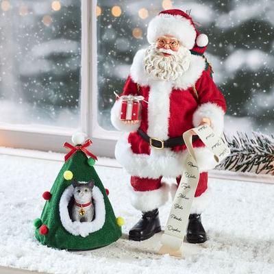 Enesco/Dept 56 Cat Treets Clothtique Red 2 Piece Set, 2 Piece Set, Red