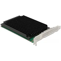 Delock PCI Expr x16 Karte > 4x int NVMe M.2 Key M Kühlkörper, Storage Controller