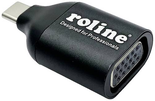 Roline 12.03.3228 USB-C / VGA Adapter Schwarz
