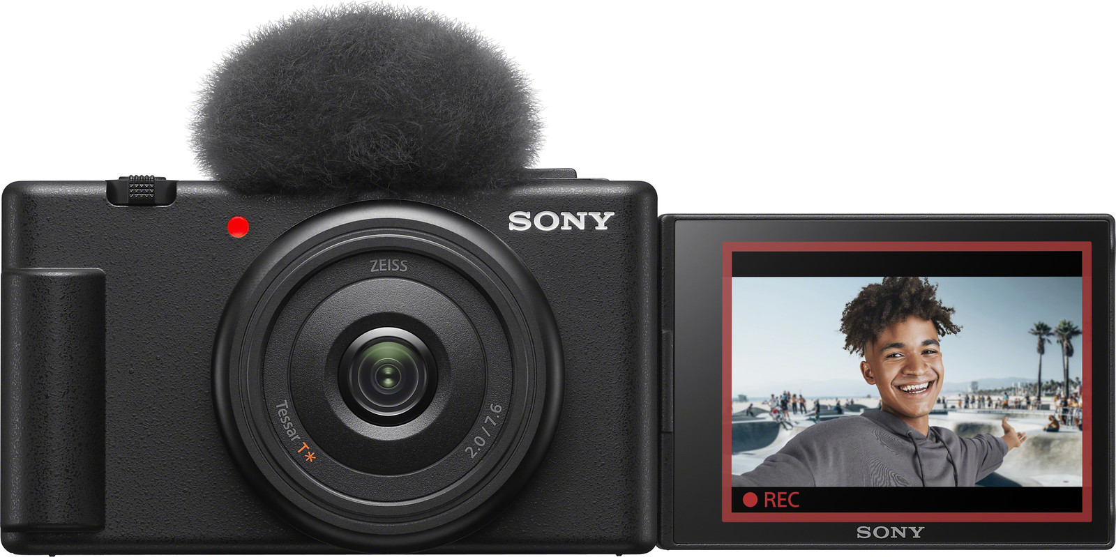 Sony ZV-1F Compactcamera - Zwart - 20.1 MP - 1 inch sensor - Bluetooth & Wifi