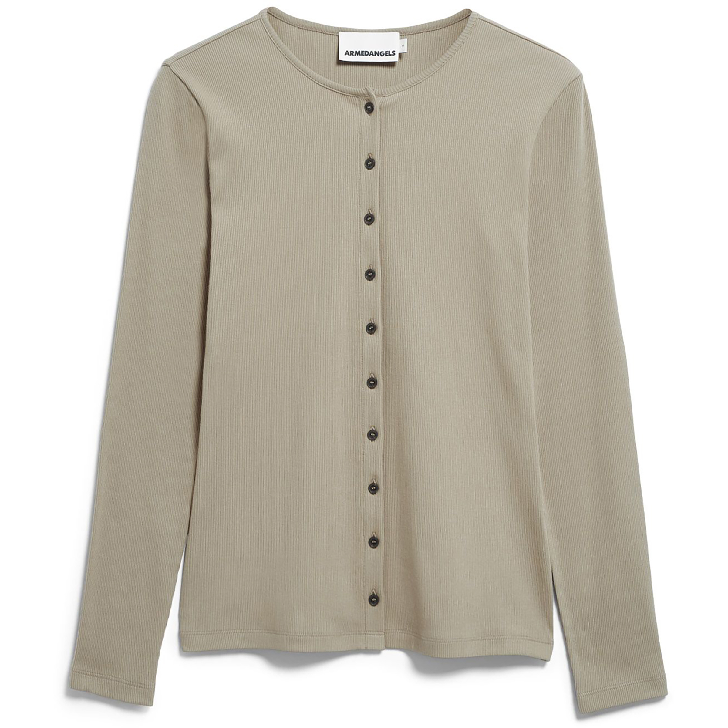 Armedangels Rib Button Damen Freizeitjacke, Parkas beige Größe S Lifestyle Elastisch