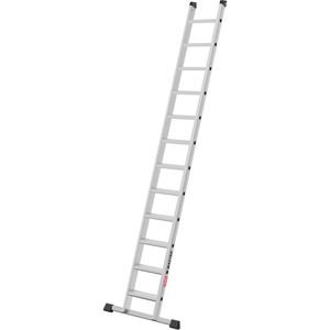 Hailo Anlegeleiter Master A60, 10000-103, Länge 3,17m, aus eloxiertem Aluminium, extrabreit, mit 12 Stufen