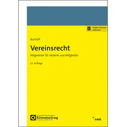 Vereinsrecht, Fachbücher von Detlef Burhoff