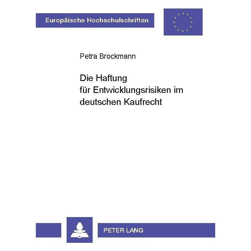 Umbreit Brockmann:Die Haftung für Entwicklungsr (64884485)