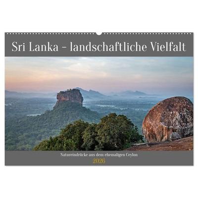 Sri Lanka - landschaftliche Vielfalt (Wandkalender 2026 DIN A2 quer), CALVENDO Monatskalender