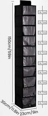 Inspire Essentials Hanging Closet Organizer With Multi Layer Storage For Clothes And Accessories 3