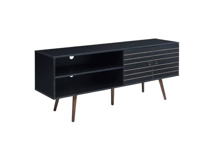 Helloshop26 TV-Bank TV-Ständer Wohnzimmer Regal 160 x 40 x 66 cm schwarz 03_0010105