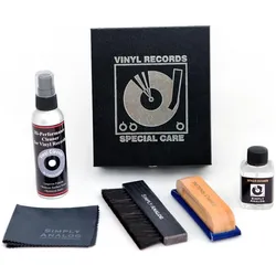 Simply Analog Vinyl Record Cleaning Boxset De Luxe Edition - schwarz - (Plattenspieler Reinigung), Plattenspieler Zubehör, Schwarz