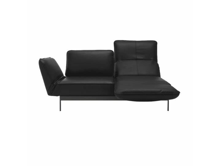 Rolf Benz Mera Sofabank - Nappaleder 38.110 verkehrsschwarz , St