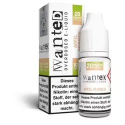 Apfel Pfirsich NicSalt Overdosed Liquid by Wanted 10ml / 20mg